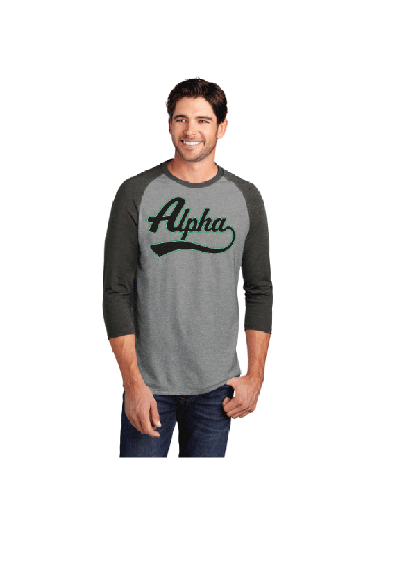 DM136 District ® Perfect Tri ® 3/4-Sleeve Raglan