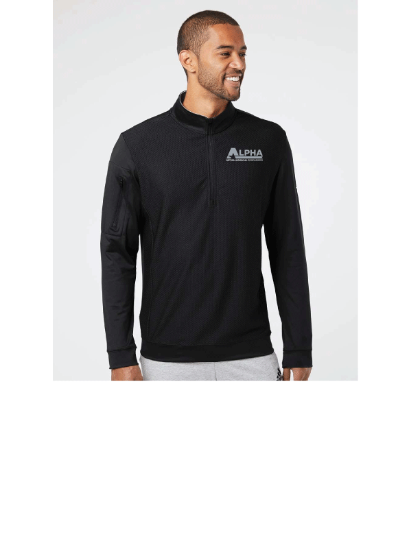 Adidas® Performance Texture Quarter-Zip Pullover