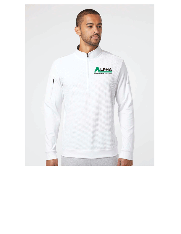 Adidas® Performance Texture Quarter-Zip Pullover