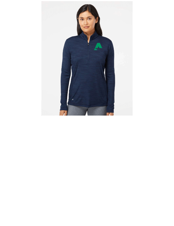 Adidas® Women's Lightweight Melange Quarter-Zip Pullover