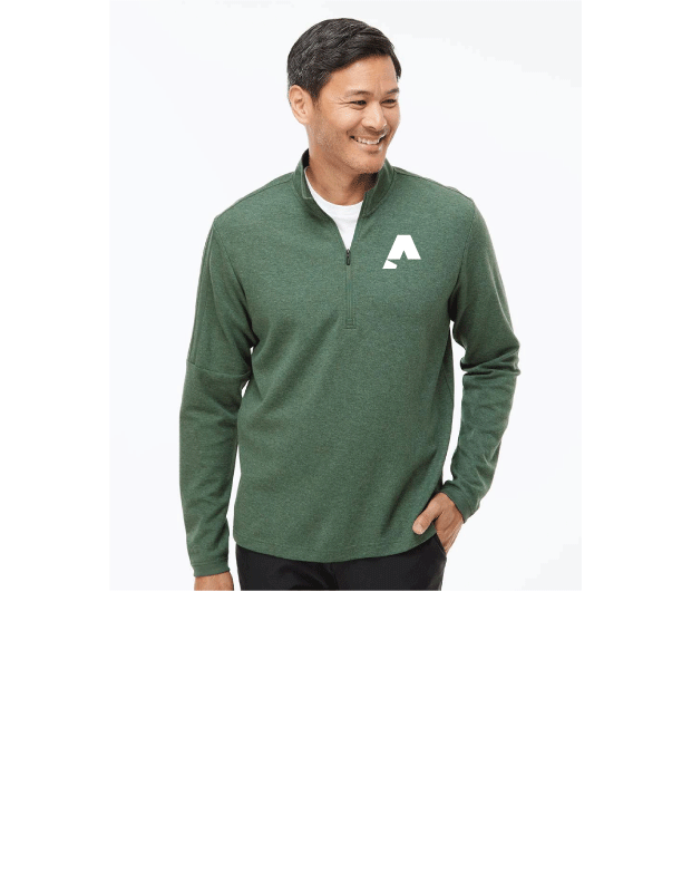 Adidas® 3-Stripes Quarter Zip Sweater