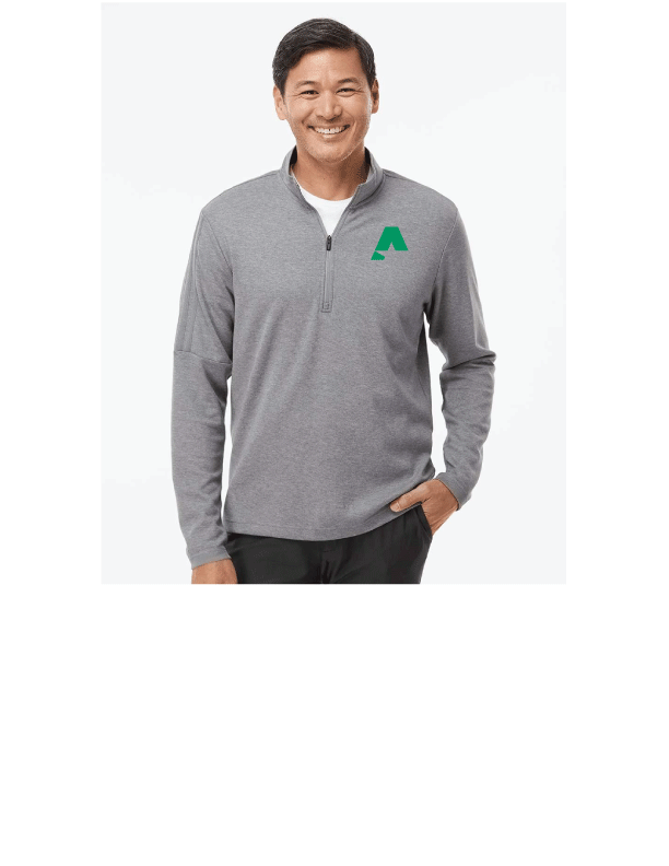 Adidas® 3-Stripes Quarter Zip Sweater