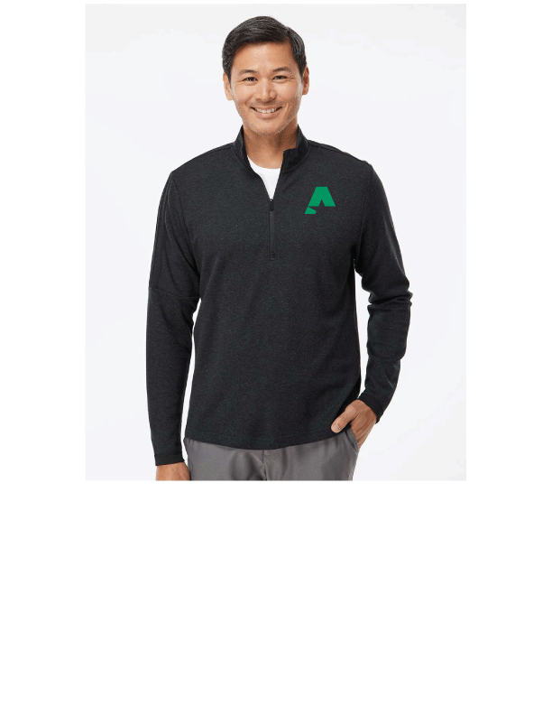 Adidas® 3-Stripes Quarter Zip Sweater