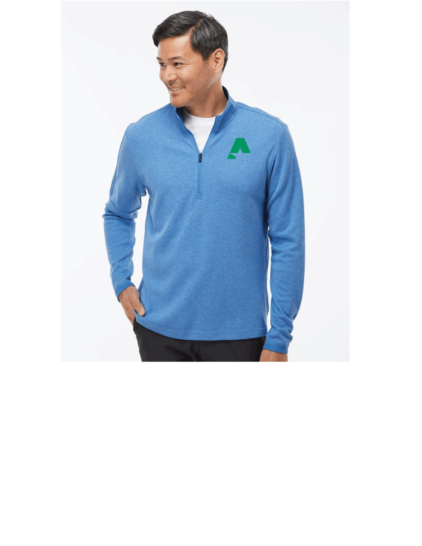 Adidas® 3-Stripes Quarter Zip Sweater