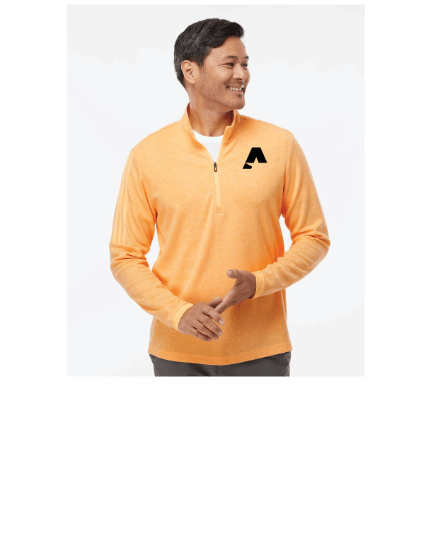 Adidas® 3-Stripes Quarter Zip Sweater