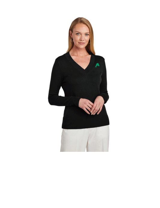 Brooks Brothers® Women’s Cotton Stretch V-Neck Sweater