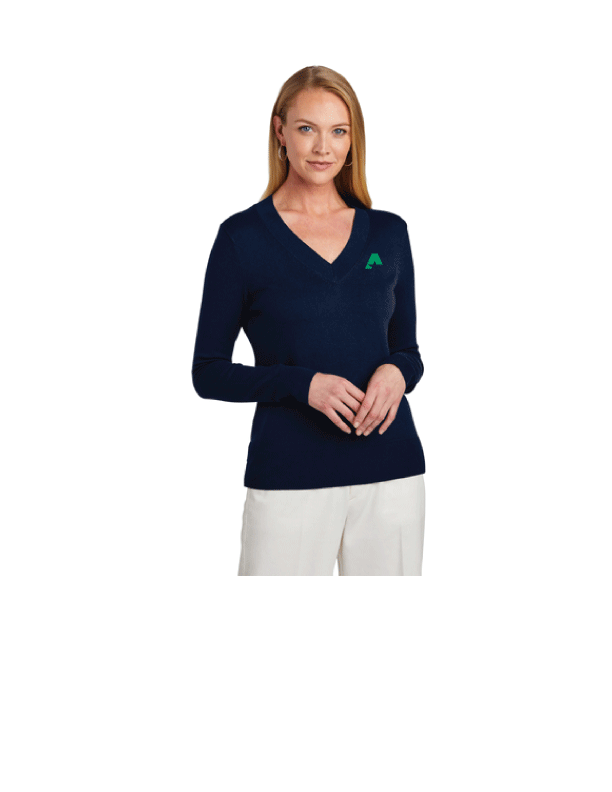 Brooks Brothers® Women’s Cotton Stretch V-Neck Sweater