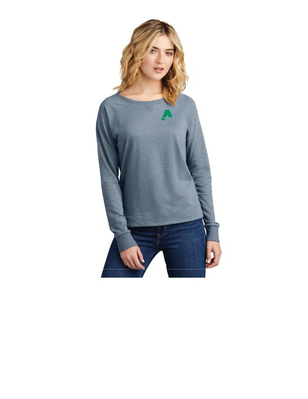 District® Women’s Featherweight French Terry™ Long Sleeve Crewneck