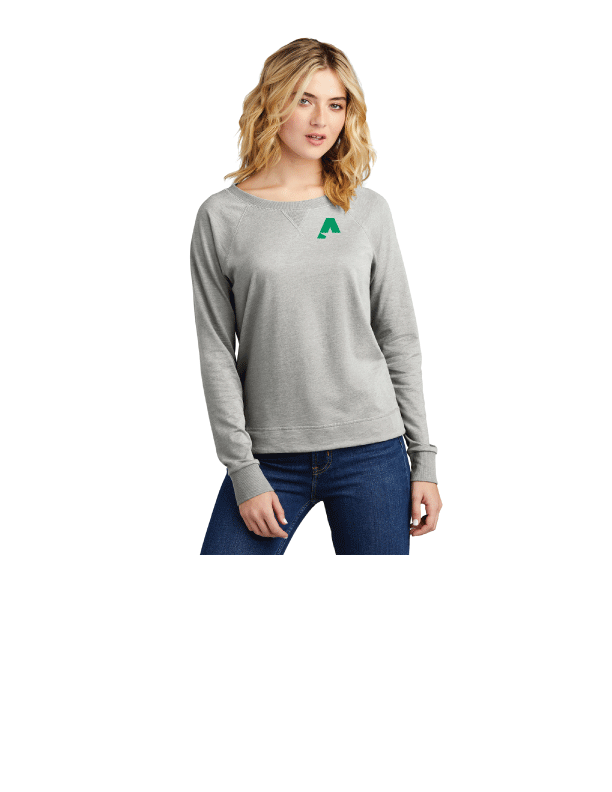 District® Women’s Featherweight French Terry™ Long Sleeve Crewneck