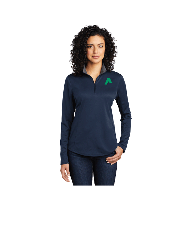 Port Authority ® Ladies Silk Touch ™ Performance 1/4-Zip