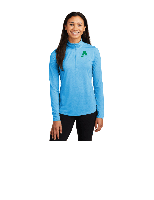 Sport-Tek ® Ladies PosiCharge ® Tri-Blend Wicking 1/4-Zip Pullover