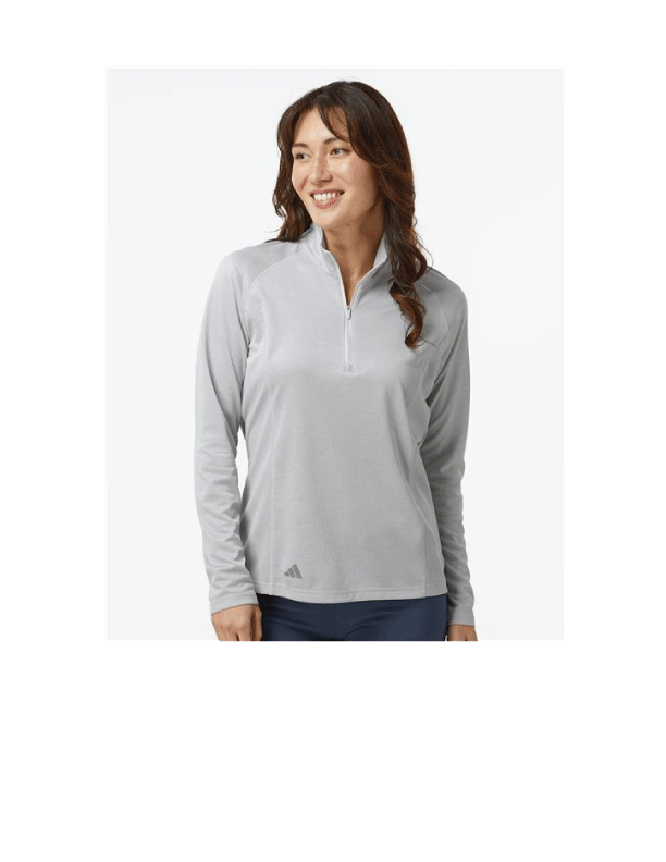 Adidas® Women's Space Dyed Quarter-Zip Pullover