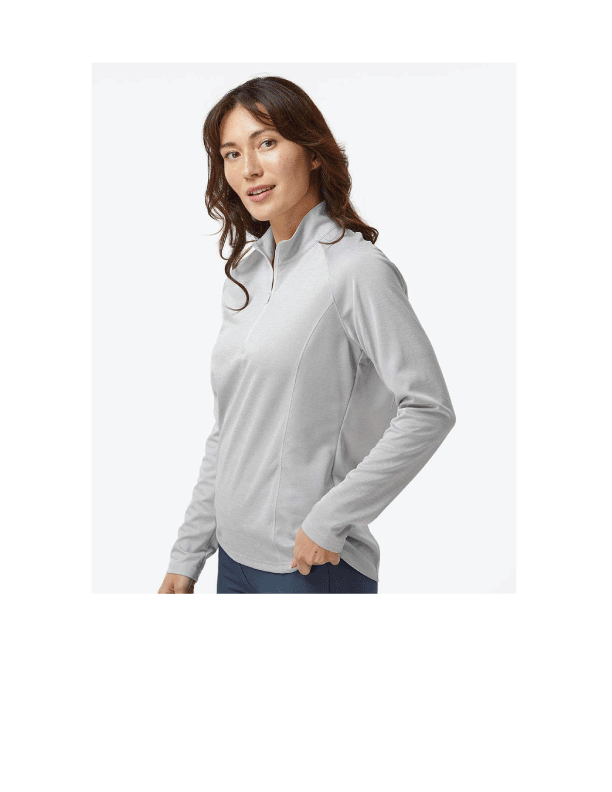 Adidas® Women's Space Dyed Quarter-Zip Pullover