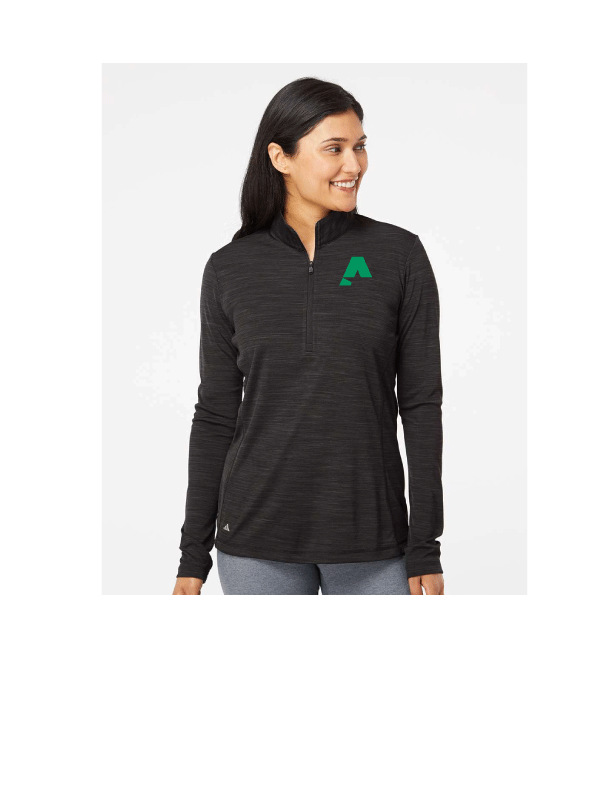 Adidas® Women's Lightweight Melange Quarter-Zip Pullover